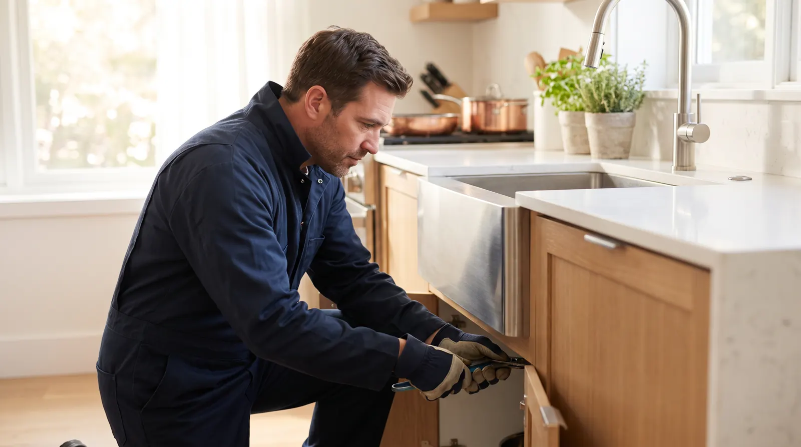 Plumbing Services professional at work